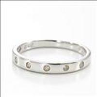 【送料無料】　Plus-プリュス-K10ホワイトゴールドダイヤモンドリング