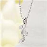 【送料無料】ジェムケリーK18ホワイトゴールドダイヤモンドネックレス