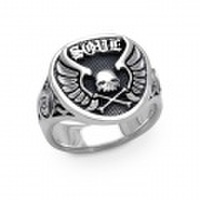 【送料無料】神山健治監督『ひるね姫』公式アクセサリー HRN-06 スカルリングＬ