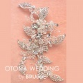【大人ウエディング】ブライダル髪飾り　B-310