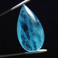 アクアマリン　AAAA　ルース　タンブル【ブラジル産】【約10.6g】【ペアシェイプカット】天然石｜パワーストーン｜アクアマリン｜べリル｜藍玉｜ドロップカット｜ペアシェイプ｜カボション｜素材｜タンブル｜e0454