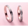 アンジェローザ〜マリッジリング〜AR-603-604ペア　K18WG/K18PG