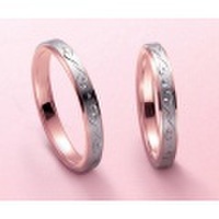 アンジェローザ〜マリッジリング〜AR-603-604ペア　K18WG/K18PG
