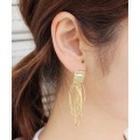 エリプスフープメタルピアス・イヤリング/2カラー