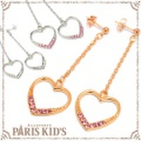 オープン ハート スウィング チェーン ピアス ymgir