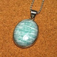 シルバー925 アマゾナイトハンドメイドペンダントトップ ST-136