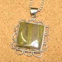 シルバー925 インディアンアゲート ハンドメイドペンダントトップ ST-319