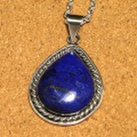 シルバー925 ラピスラズリ ハンドメイドペンダントトップ ST-254