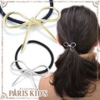 シンプル ライン リボン ポニー パリスキッズ本店 原宿 pariskid’s 公式 通販 安い josim