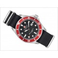 スイスミリタリー SWISS MILITARY 腕時計 NAVY ML416 3針 レッド 44mm メンズ テキスタイルベルト