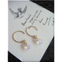 スコロライトのサークルフックピアス(14KGF)