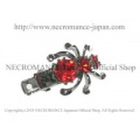 スパイダーヘアークリップ Spider clip <レッド/Red/赤> 蜘蛛　【NECROMANCE ネクロマンス】