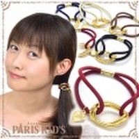 ダブルリング ハート チャーム付きヘアゴム パリスキッズ本店 原宿 pariskid’s 公式 通販 安い josim