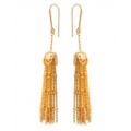 チェーンタッセルイヤリング/ゴールド