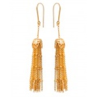 チェーンタッセルイヤリング/ゴールド