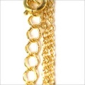 ネックレスチェーン　#235小豆16”テール付きＧold