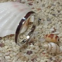 ハワイアンジュエリー コアウッドシルバーリング　幅細 2mm/指輪