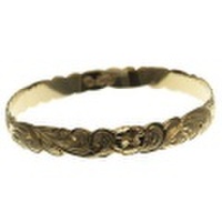 ハワイアンジュエリー 本格オーダーメイドゴールドバングル バレル 重厚な2.0mm厚 8mm　選べるデザインやゴールドカラー