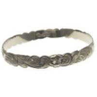 ハワイアンジュエリー 本格オーダーメイドシルバーバングル バレル 重厚な2.0mm厚 8mm　選べるデザインやスタイル