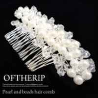 パール＆ビーズヘアコーム【メール便可】
