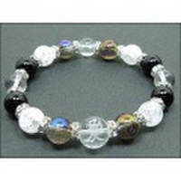 パワーストーン京屋オリジナル/戦国武将 直江兼続ブレスレット　天地人「愛」　オニキス パワーストーン