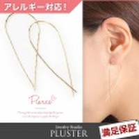 ピアス 金属アレルギー フックピアス フック アレルギー対応 アレルギーフリー ニッケルフリー ゴールド