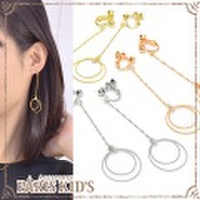 フィーネ サークル ロングチェーン イヤリング josim