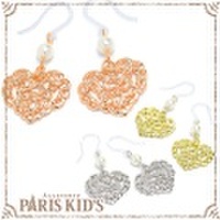 フィリグリー ハート 樹脂 ピアス ymgir