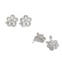 フォリフォリ　カメリア　ピアス　シルバー　FOLLI FOLLIE