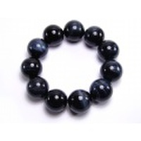 ブルータイガーアイ/ホークスアイ　20mm丸玉ブレスレット
