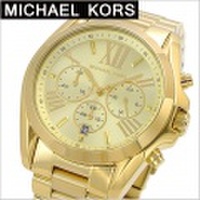 マイケルコース MICHAEL KORS 腕時計 ユニセックス・男女兼用 クロノグラフ イエローゴールド BRADSHAW ブラッドショー MK5605 【送料無料】