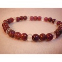 ルビー・水晶・ブレスレット