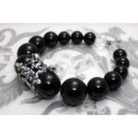 炎上髑髏　オニキス　ブレスレット