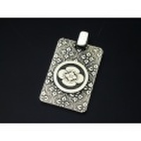 家紋ペンダント・生粋・シルバーエンブレム・大・松コース