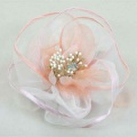 激安小物・コサージュ：ピンクオレンジ・KL-18206001-pink-orange