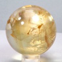 限定!激安!ゴールデンカルサイトSAのレインボー丸玉 No.21 【天然石・パワーストーン】