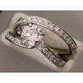 新着値下げ【PT900プラチナ】指輪　リング　ダイヤモンド1.004ｃｔ・0.51ｃｔ　E-VVS2-VG　ソーティング付　11.5号　8.0ｇ　60161-0