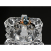 新着値下げ【PT900/K18YG プラチナ/イエローゴールド】指輪 リング ブルートパーズ1.04ct ダイヤ0.03ct 3.2g 12号 レディース 2848-0