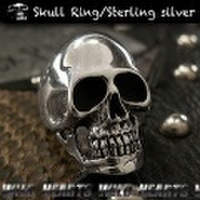 送料無料！シルバーリング シルバー925 シルバーアクセサリー 指輪 ドクロ スカル Sterling silver Ring Skull (ID trs0193)