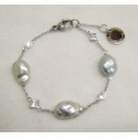 淡水バロックパールステーションブレスレット