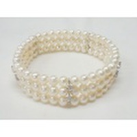 淡水パールブレスレット３連