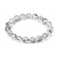 珍品!限定！パイライトインクォーツSAの10mmブレスレット inq【天然石・パワーストーン】