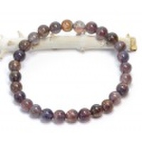 入手困難!アイオライトアベンチュリン（ブラッドショット）AAAの6mmブレスレット/9月c6c3c2 【天然石・パワーストーン】