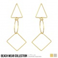 変形3連ネイティブピアス