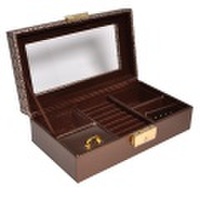 宝石箱 ジュエリー ボックス 落ち着いた ブロンズ 色合 （お磨きクロス付） y160520