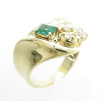 K18YG エメラルドリング10％引き