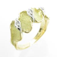 K18YG／PT ダイヤモンドリング