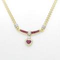 750YG／750WG ルビーネックレス