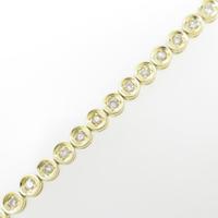 K18YG ダイヤモンドブレスレット