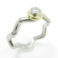 ティファニー ジグザグ リング